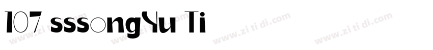 107 sssongYu Ti字体转换